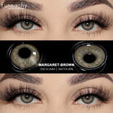 Qfdian  1 pair Colored Lens Natural Korean Contact Lenses Grey Eyes Pupils Cosmetics Fashion Soft Contacts Lens Makeup Lenses