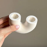 Qfdian  Nortic Double Candlestick Holder Modern Wedding Table Decor Candle Holder Home Wedding Decor Desktop Ornament Best Gift