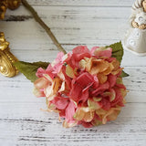 Qfdian  1 Bundle Silk Hydrangea Autumn Vase for Home Decor Valentine's Day Wedding Bridal Bouquet Wall Setting Artificial Flowers Cheap