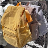Qfdian Preppy Women Students Kawaii Backpacks 2025 New Casual Simple Y2k Aesthetic Handbags All Match Streetwear Ins Fashion Schoolbags