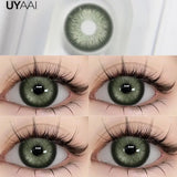 Qfdian  NEW Color Contact Beauty Blue Colorcon PATTAYA Series Lens Natual Brown Lens Cosmetic Colorcon Beauty Soft Green Pupils