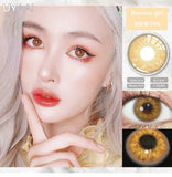 Qfdian 1 Pair Colored Contact Lenses for Eyes Green Beauty Lenses Brown Fashion Lenses High Quality Blue Eye Lenses Colored Pupil