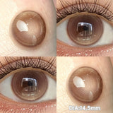 Qfdian  1 Pair Super Contact Lenses for Eyes Fashion Color Pupils Makeup Eye Lenses Green Contact Lenses Pink Brown Blue Lenses