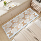 Qfdian  Premium Cashmere Bedside Rug - Ultra Soft Non-Slip Floor Mat for Bedroom & Living Room, Modern Minimalist Home Decor