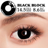 Qfdian 1 Pair Hallowee Contact Lenses for Eyes Cosplay Lenses Anime Lenses Anime Accessories  Lenses Black Lenses Pink Lens