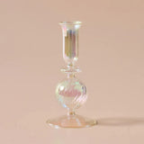 Qfdian Glass Candle Holder Home Decor Nordic Rainbow Vase Flower Table Living Room Decoration Candlestick Holder for Wedding