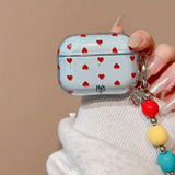 Qfdian  Small heart belt pendant is suitable for airpods4 protective case, new airpodspro2 Apple second generation protective