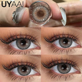 Qfdian  Color Contact Lenses Natural Contact Lens NEW Siri Series Makeup Colored Pupils Cosmetics Beauty Green Lenses Blue Pupils