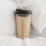 Qfdian  Korea Simple Iced American Coffee Cup Tritan Plastic Water Bottle For Women Transparent Coffee Cup Office Milk Matcha Tea Drink