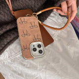Qfdian Plating Shockproof Cover for iphone 13 14pro 16 15 pro max 15promax 16pro 14 rope ins bowknot 3d bead autume leather phone case