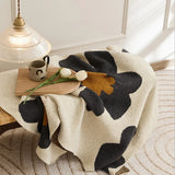 Qfdian   Ins Style Sunflower Nap Blanket Camping Warm Single Person Leisure Thick Blanket Sofa Air Conditioning