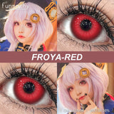 Qfdian  Cosplay VAMPIRE Contact Lenses for Halloween Eyes Lens Strange Colored Contacts Lens Blind Black Mesh White Cosplay Len