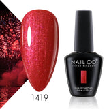 Qfdian  15ml 334 Blue Pink Colors Nail Gel Polish Soak Off UV LED Nail Lacquer Varnish Semi Permanent Nail Art Gel For Nail Art