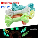 Qfdian  Mixed Color Glow in The Dark Shoelaces 5 Pair Solid Color Shoelaces for Men and Women Athletic Shoes Versatile Reflective