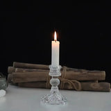 Qfdian Novelty Glass Candle Holder Nordic Decor Candlestick Romantic Candle Stand Desk Accessories Wedding Centerpieces Ornament Gifts