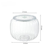 Qfdian  Halloween Candy Jar Desktop Decoration Kitchen Pumpkin Sealed Jar Moisture-proof with Lid Multifunctional Pet Food Storage Box