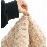 Qfdian  Autumn and Winter Plush Sofa Cover Jacquard Anti Slip Thick Warm Solid Color Simple and Comfortable Skin Friendly Sofa Cushion