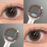 Qfdian  1 Pair Colorcon Korean Lenses Color Contact Lenses For Eyes Lenses Natural Lens Cosmetic Contact Lens Fashion Pupils