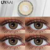 Qfdian  Contact Lenses NEW Makeup Colored Pupils Cosmetics Color Contacts Lenses Brown Natural Pupils Black Lens Beauty Green Lens