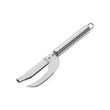 Qfdian Stainless Steel 3 in 1 Fish Scale Knife Sawtooth Peelers Scraping Boning Filleting Fish Scale Remover Tools Kitchen Accesories