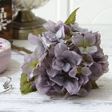 Qfdian  1 Bundle Silk Hydrangea Autumn Vase for Home Decor Valentine's Day Wedding Bridal Bouquet Wall Setting Artificial Flowers Cheap