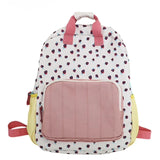 Qfdian  Japanese Kawaii Cute Strawberry Print Backpack Sweet Y2k Fashion Schoolbags Preppy Contrast Color Backpacks for Women Students