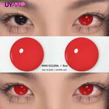 Qfdian  Halloween Cosplay Cosmetics Color Contact Lenses Red Color Lens Anime White Lenses Big Eye Lenses