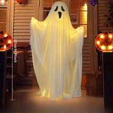 Qfdian  Halloween Hanging Ghost Decor Standing Ghost Glow-in-the-Dark for Indoor Outdoor Garden Party, Scary Spooky Ornament