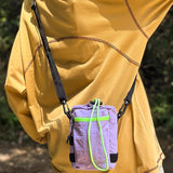 Qfdian  Streetwear Outdoor Vintage Men Shoulder Bags Simple Drawstring Women Mini Cellphone Bag Y2k Aesthetic Pleated Handbags Crossbody