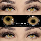 Qfdian  1 pair Colored Lens Natural Korean Contact Lenses Grey Eyes Pupils Cosmetics Fashion Soft Contacts Lens Makeup Lenses