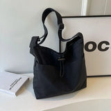 Qfdian Tote bag Large capacity crossbody all-in-one single-shoulder class commuter bag