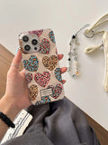 Qfdian Love leopard print water-ripple phone case for 13 iphone 15 13pro 15pro 14 pro max 12promax 14pro 14promax 12 protect cover
