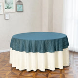 Qfdian  1pcsModern fashion Double Layered Round Tablecloth flower Printed wedding party Tablecloth Dust Anti Slip Table Cover