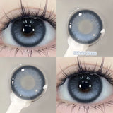 Qfdian  2pcs/pair Beauty Purple Contact Lenses for Eyes Myopia Colored Contact Lenses Natural Blue Lens Fashion Cosplay Pupils