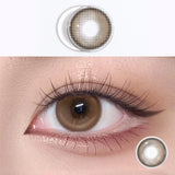 Qfdian Colored Contact Lenses with degree Power Cosmetic Purple Annual Contact Lens 1year grey Make Up lens