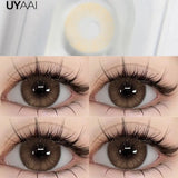 Qfdian  Beauty Color Contact Lenses Makeup Blue Lens Black Big Eye Lenses Color Contact Lenses Brown Natural Contact Lenses