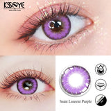 Qfdian 1 Pair Natural Colored Lenses for Eyes Blue Green Eyes Large Diameter14.5mm  Lens Gray Makeup Beauty Pupil Fast Shipping