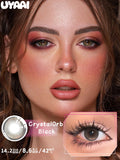 Qfdian  Color Contact Makeup Eye Color lenses Black Eye Lens Cosmetics Woman Makeup Colorcon Water Light Natural Contact lenses