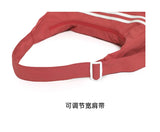 Qfdian 2025 New Trendy Striped Handbags Casual Men Women Outdoor Sports Crossbody Bag Y2k Aesthetic Ins All Match Travel Shoulder Bags