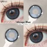 Qfdian  Fashion1 Pair  Color Contact Lenses High Quality Lenses Blue Myopia Lenses Makeup Gradient Lenses