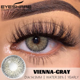 Qfdian 1pair Colored Contact Lenses for Eyes Blue Eye Lenses Brown Lenses Gray Pupils Lens Yearly Cosmetic Green Eye Contacts