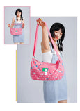 Qfdian Sweet Cool Y2k Aesthetic Fashion Handbags Women Casual All Match Vintage Shoulder Bag Girls Patchwork Denim Holes Crossbody Bags