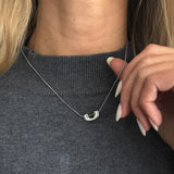 Qfdian  Minimalist U-Shaped Snake Bone Chain Niche Design Collarbone Chain Versatile Commuting Necklace For Women