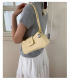 Qfdian Korean Y2k Aesthetic Fairy Women's Handbags Elegant All Match Luxury Design Crossbody Bag Fashion Chic Office Lady Shoulder Bags