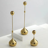 Qfdian  3pcs Metal Candle Holder Set Suitable Romantic Table Candlelight Dinner Perfect Wedding Decorations Home Decoration Accessories