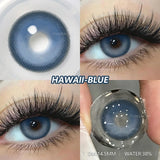 Qfdian  2pcs Blue Green Contact Lenses Yearly New Colored Lens Brown Natural Cosmetic Gray Big Eyes Korean Student Beauty Pupil