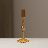 Qfdian  Retro Glass Candle Holder Wedding Supplies Candlelight Dinner Candlestick Props Ornament High Footed Candlestick Home Decoration