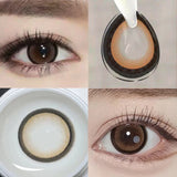 Qfdian Colored Beautiful Pupil Contact Lenses Myopia Cosmetic for Eyes Artificial pupil Degree Contact  lens Prescription