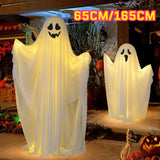 Qfdian  Halloween Hanging Ghost Decor Standing Ghost Glow-in-the-Dark for Indoor Outdoor Garden Party, Scary Spooky Ornament