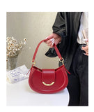 Qfdian 2025 New Y2k Aesthetic Simple Fairy Underarm Bag Women Trendy All Match Top-Handle Bags Vintage Casual Fashion Shoulder Handbags